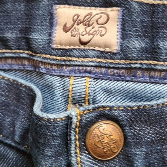 NEW VINTAGE Y2K GOLDSIGN ENVY JEANS ULTRA LOW RISE STRAIGHT LEG STRETCH DENIM 29 - Picture 7 of 8